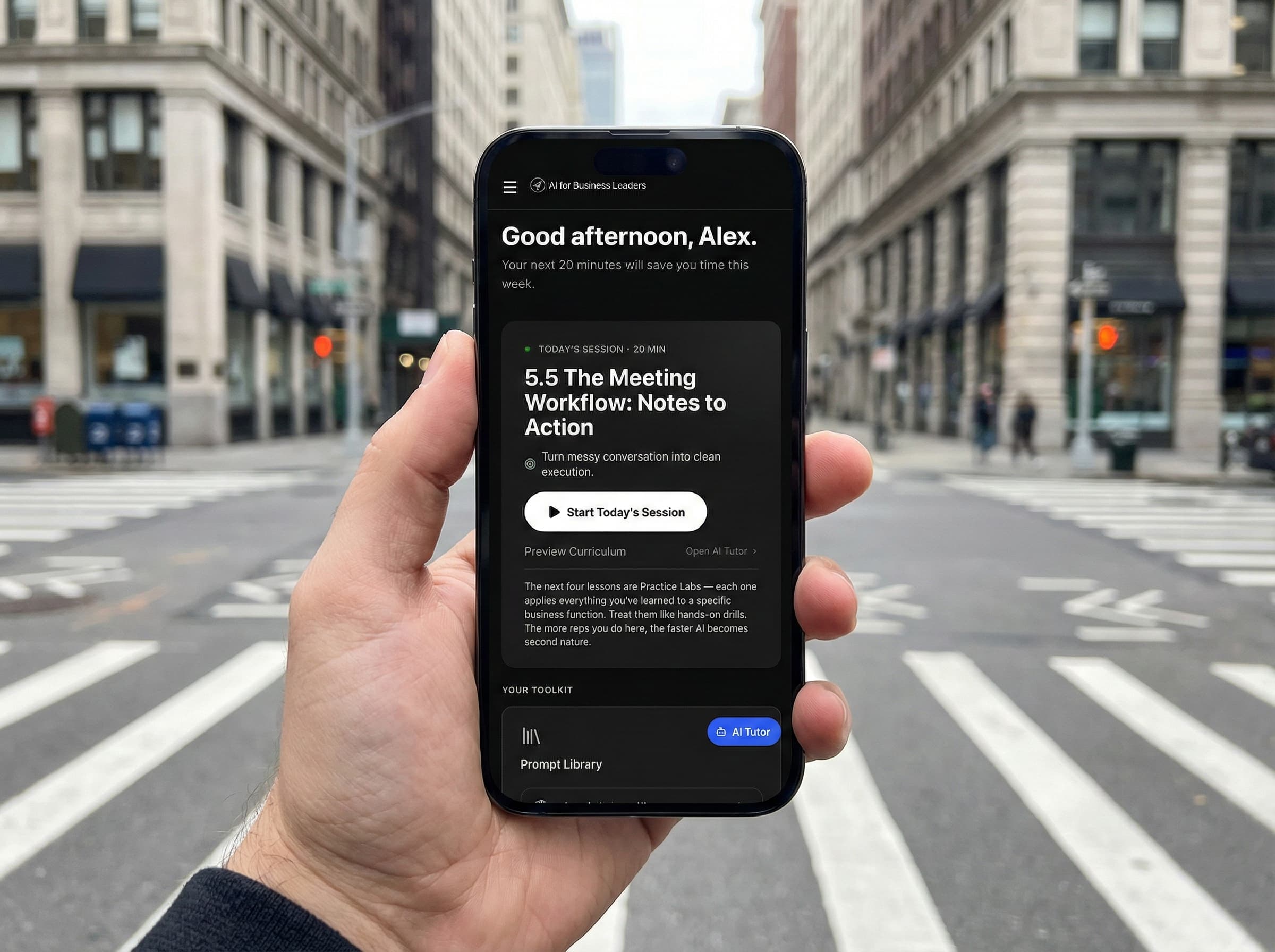 Learn anywhere on mobile